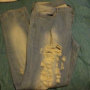 Womens distressed jeans